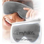 Buy now MyHalosÂ® Eye Mask for Dry Eyes - Steam Warm Compress for Eyes - Remove Styes, Chalazion Therapy Warming and Heating Pad Hot Compress - Moist Heat Mask for Blepharitis & MGD Default at indiglob india