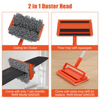 Qaestfy Ceiling Fan Blade Cleaner Duster with Extension Pole