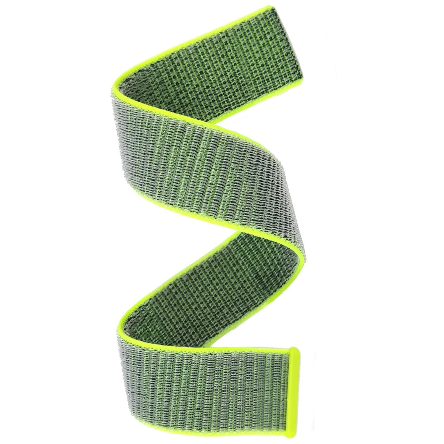 Buy now Abanen Hook and Loop Quick Dry Watch Band for Fenix 8 47mm/ epix Pro 47mm / Fenix 7/6/5, 22mm Woven Nylon Ultralight Sport Wristband Strap for Garmin Instinct 2, Instinct 3 45mm Bright green at indiglob india