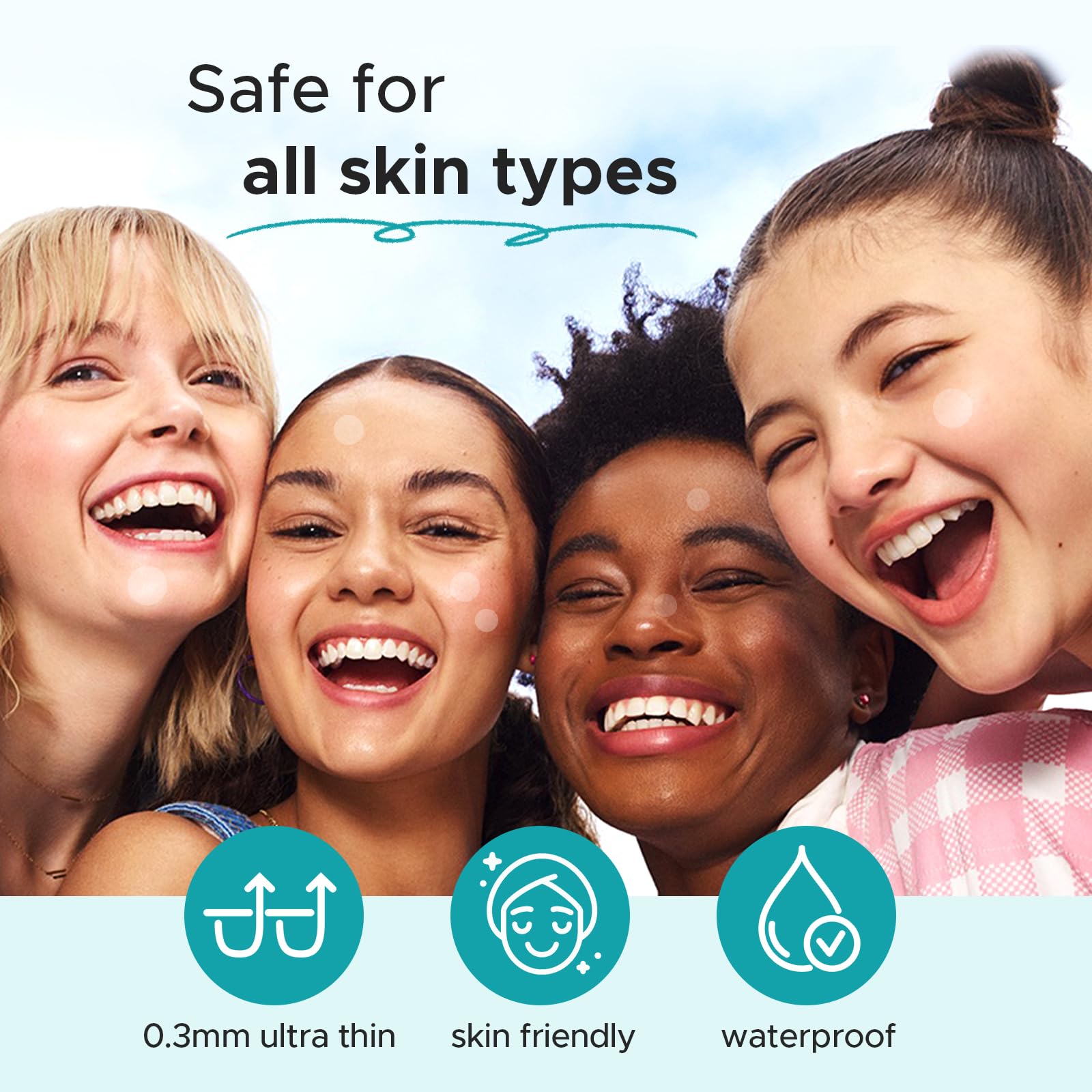 TKTK Pimple Patch for Face, Hydrocolloid Acne Absorbing Dots, 4 Sizes 140CT | Invisible Acne Patches Zit Stickers with Tea Tree & Calendula Oil, for Blemishes & Breakouts,Safe for Sensitive Skin