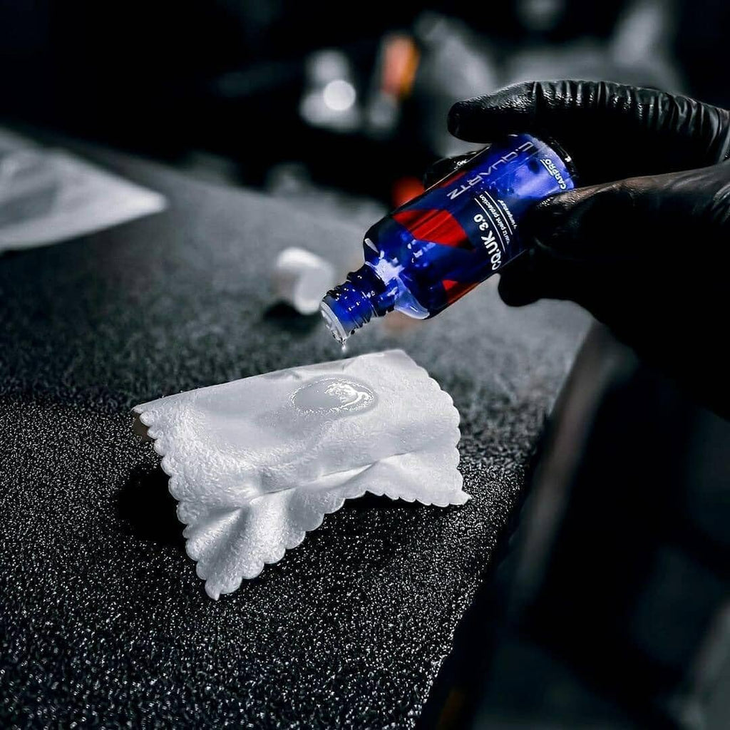 Buy now CARPRO CQUARTZ UK 3.0 - Ceramic Coating for Cars, Quartz Based Nanotechnology, Bonds to Paint, Glass, Metal and Plastic - (30ml Kit) at indiglob india