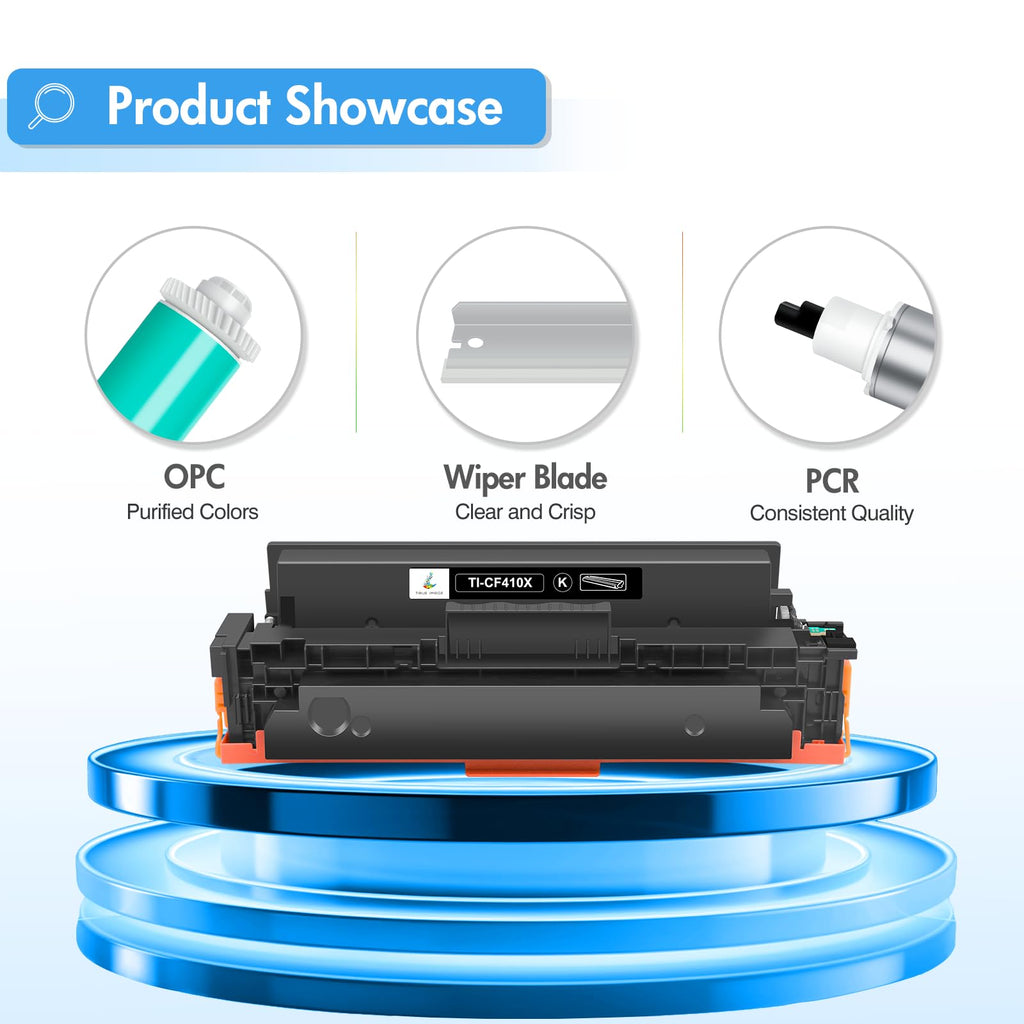 410X Toner Cartridge 4 Pack 410A for HP MFP M477fnw M477fdw M477fdn M452dn