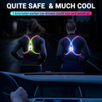 Running Lights For Runners, Reflective Running Vest, Light Up Running Vest