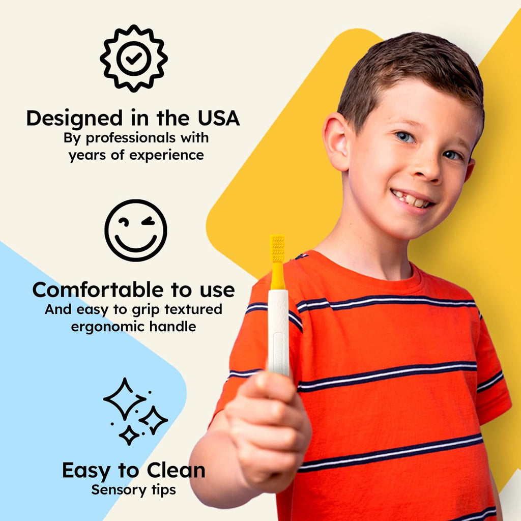 Buy now Gafly Therapens Oral Motor Therapy Tools Stimulate Speech and Feeding - Chewy Vibe Speech Therapy Toys Help Kids with Sensory Needs Chew & Relax - Oral Stimulator Kit Includes 4 Tips, Storage Pouch at indiglob india
