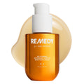 REMEDY for Daily Defense, 15% Vitamin C Complex Brightening Serum | Stabilized Vitamin C with Next-Gen Antioxidants, Ferulic Acid, Ectoin, Fragrance Free, By Dermatologist Dr. Shah, 1 fl oz