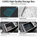 Buy now LUWU 2025 2026 Hynudai Tucson Center Console Organizer 2022-2026 Tucson NX4 Armrest Storage 2026 Tucson Console Organizer Tray Tucson SE/SEL/XRT Armrest Organizer 2025 2026 Tucson Accessories (Blue) at indiglob india