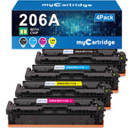 206A Toner Cartridges 4 Pack for HP 206A 206X MFP M283fdw M283cdw M255dw