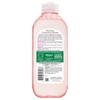 Garnier Micellar Water with Rose Water and Glycerin, Hydrating Facial Cleanser & Makeup Remover, For All Skin Types, Vegan, Cruelty Free, 13.5 Fl Oz (400mL), 1 Count