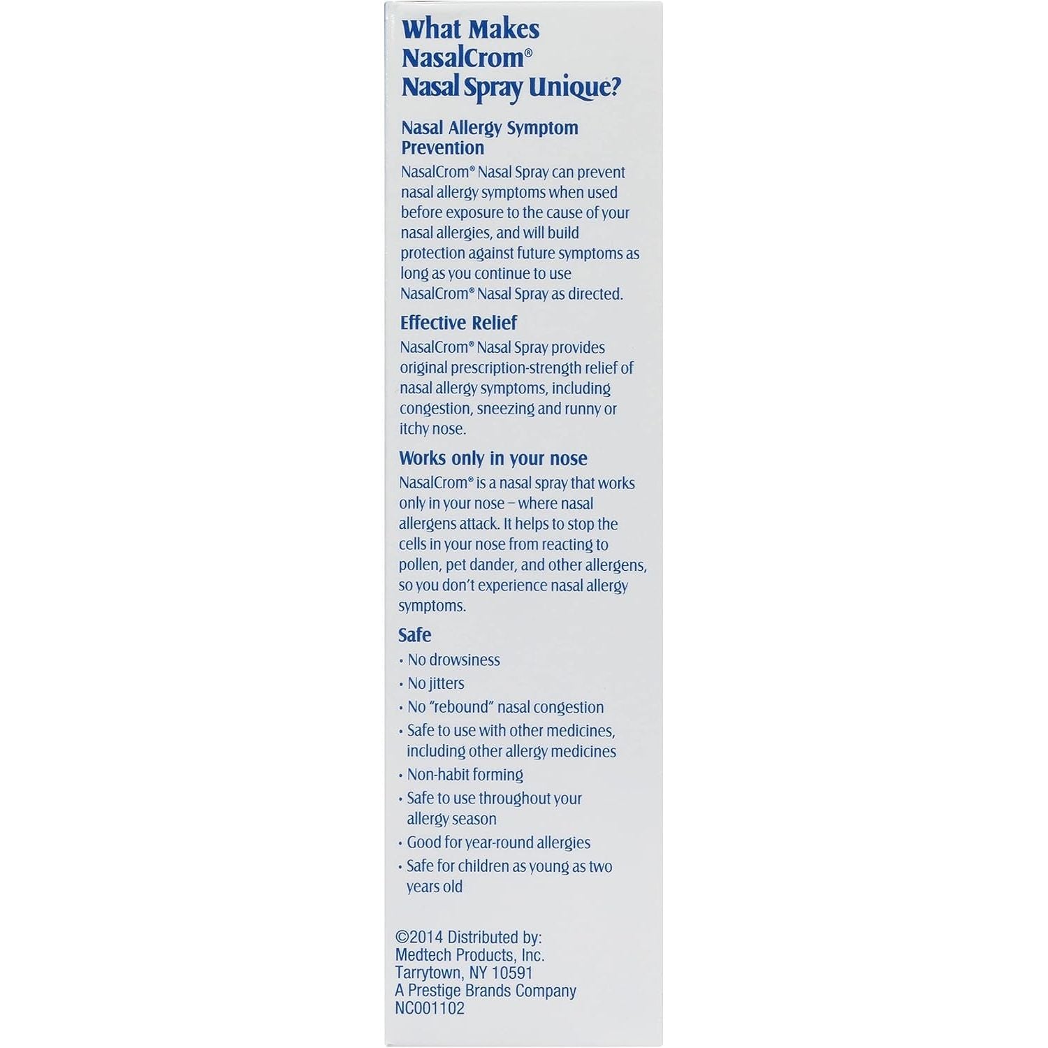 Buy now NasalCrom Nasal Spray Allergy Symptom Controller | 200 Sprays | .88 FL OZ at indiglob india