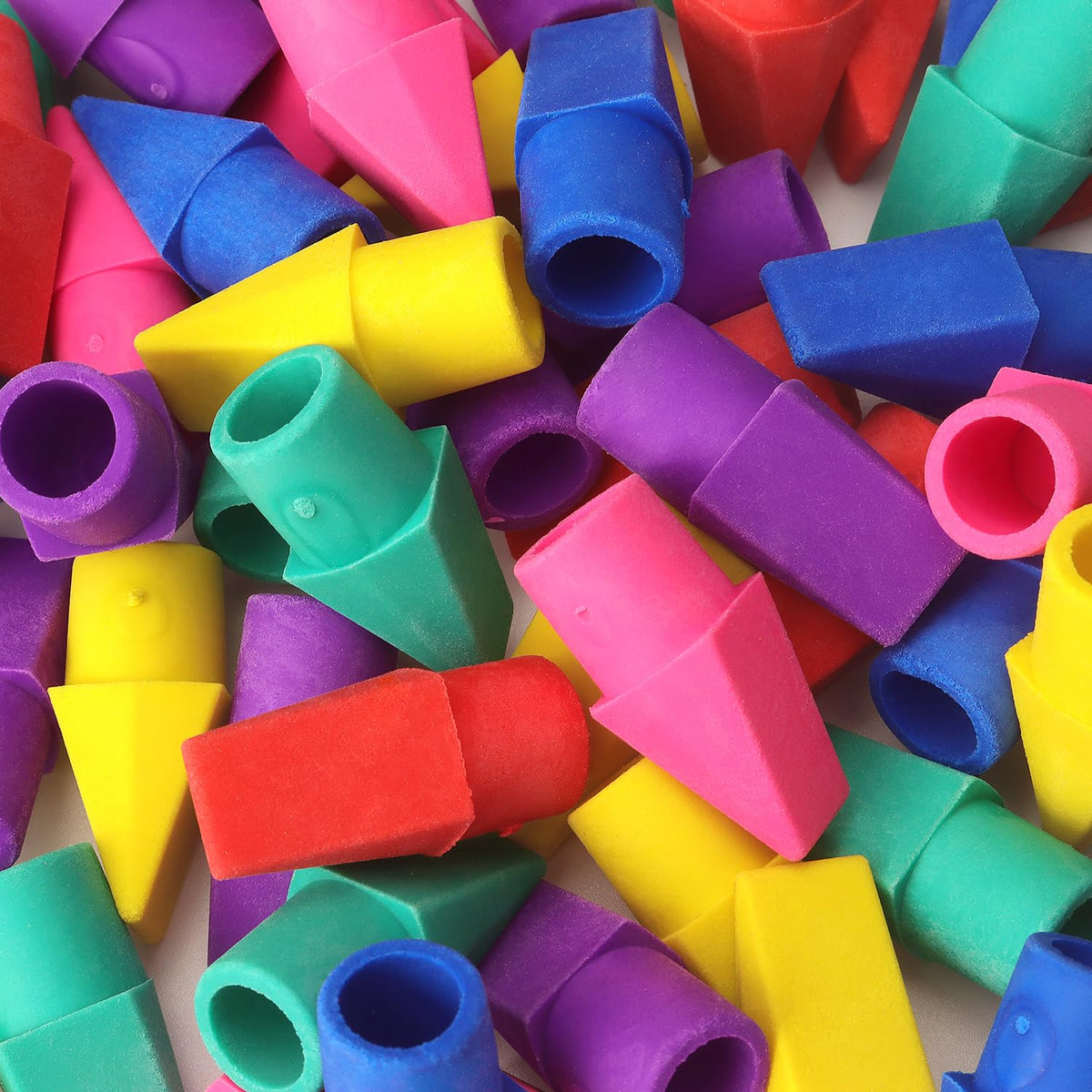 Tamaki 60 Pack Erasers for Pencils, Pencil Top Erasers Cap, 6 Colors