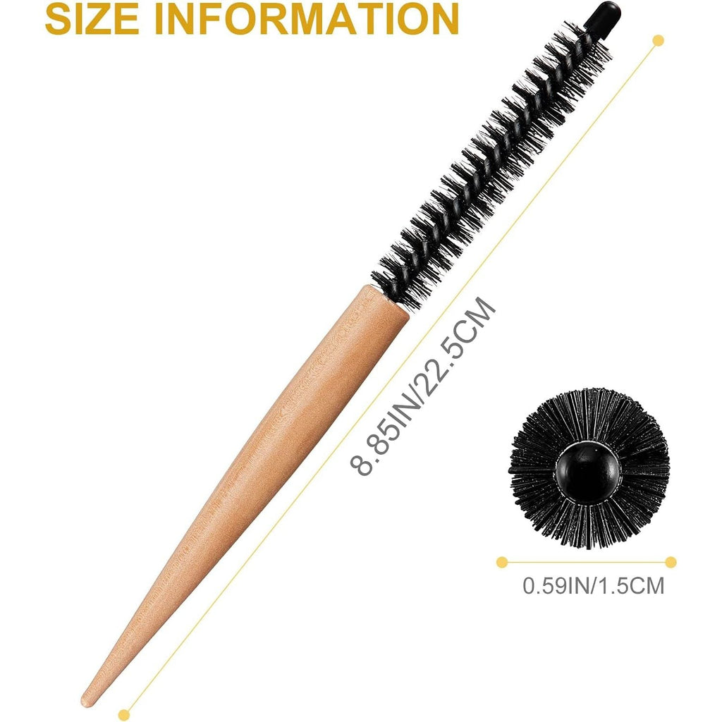 Buy now Mini Roller Quiff Brush for Hair Styling - Round Comb for Thin Short Hair, Bangs, Beard Lifting and Curling(10 Inch) at indiglob india