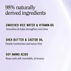 California Naturals Curl Defining Cream for Wavy Curly Coily Hair, Anti Frizz Curl Cream with Shea Butter and Castor Oil, Sulfate and Paraben Free, Natural, Vegan, Rose Garden, 8 oz