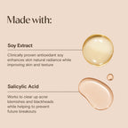 Aveeno Positively Radiant Clear Complexion Foaming Face Cleanser, 6 fl. oz | Facial Cleanser with Soy Extract & 0.5% Salicylic Acid, Acne Treatment Face Wash, Oil-Free, Hypoallergenic, No Added Sulfates