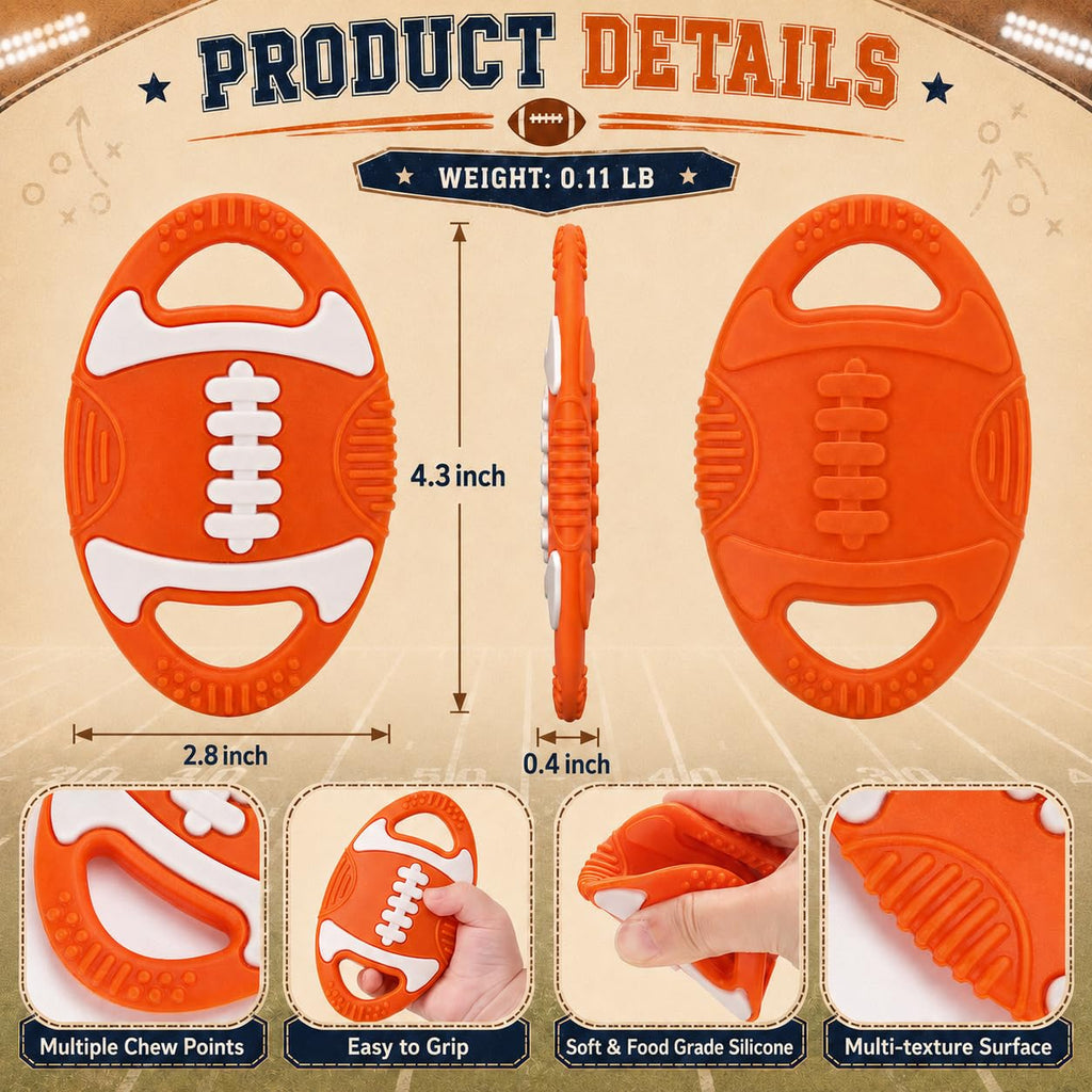 Baby Teething Toys Silicone Baby Football-Themed Teether Over 3 Months