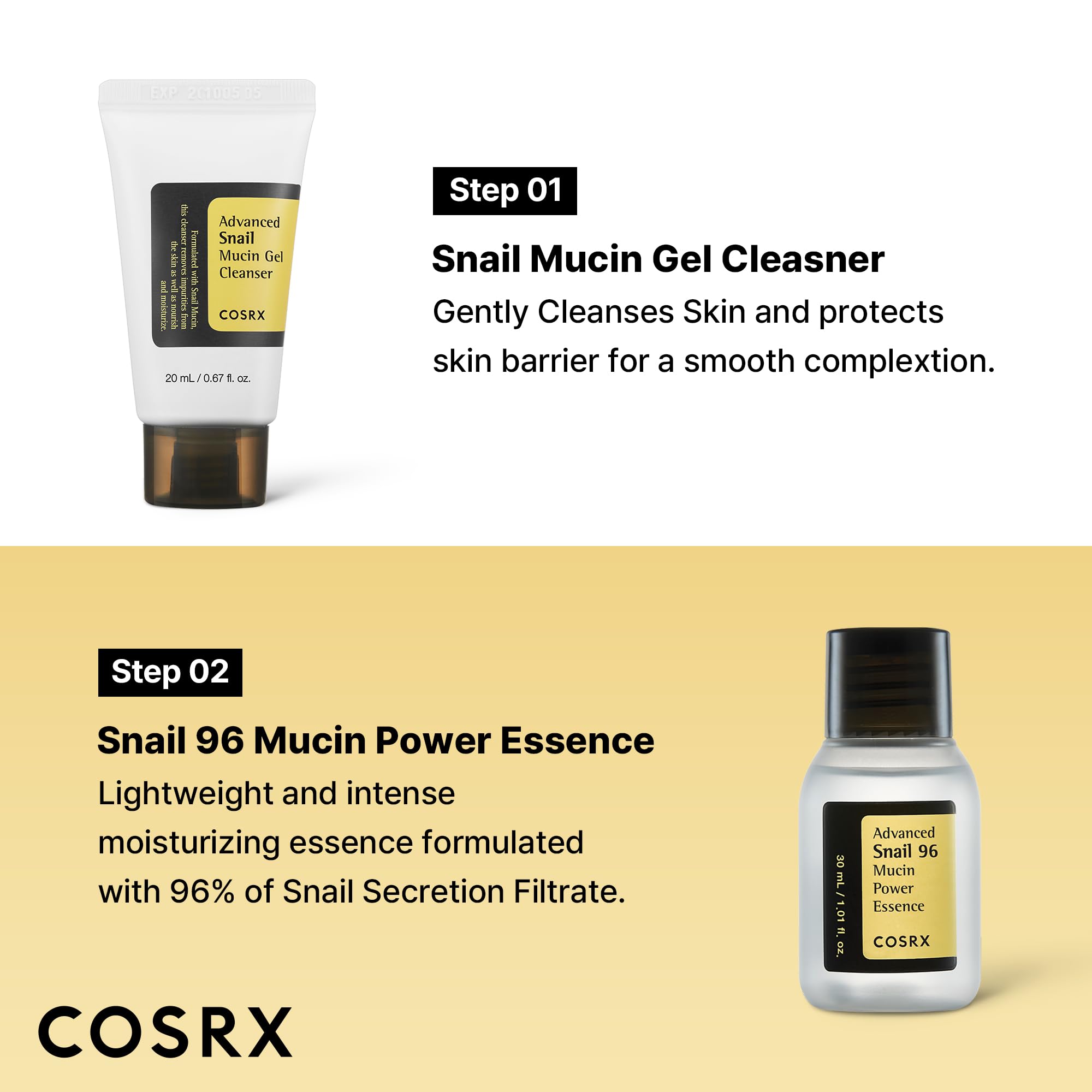 Buy now COSRX All About Snail Mucin Korean Skin Care Set, Mini Travel Essentials, Travel Size Gift Set with Snail Mucin Face Wash, Serum, Moisturizer & Eye Cream, Rejuvenating Kit at indiglob india