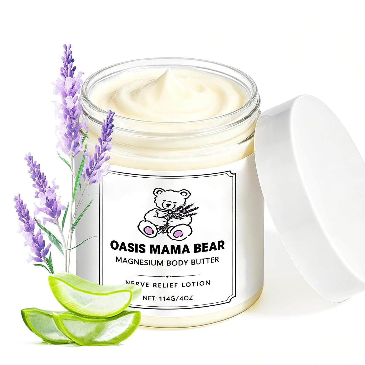 Neuropathy Cream, Magnesium Cream for Neuropathy, Nerve Relief Lotion for Feet Hand No Greasy Body Lotion with Natrural Ingredients For Soothing