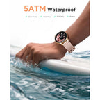 Buy now AGPTEK Smart Watch for Women, 5ATM Waterproof Smartwatch for Android and iOS Phones, Fitness Tracker Watch with 100+ Sports Modes, Heart Rate Monitor Pedometer Sleep Monitor, Pink at indiglob india