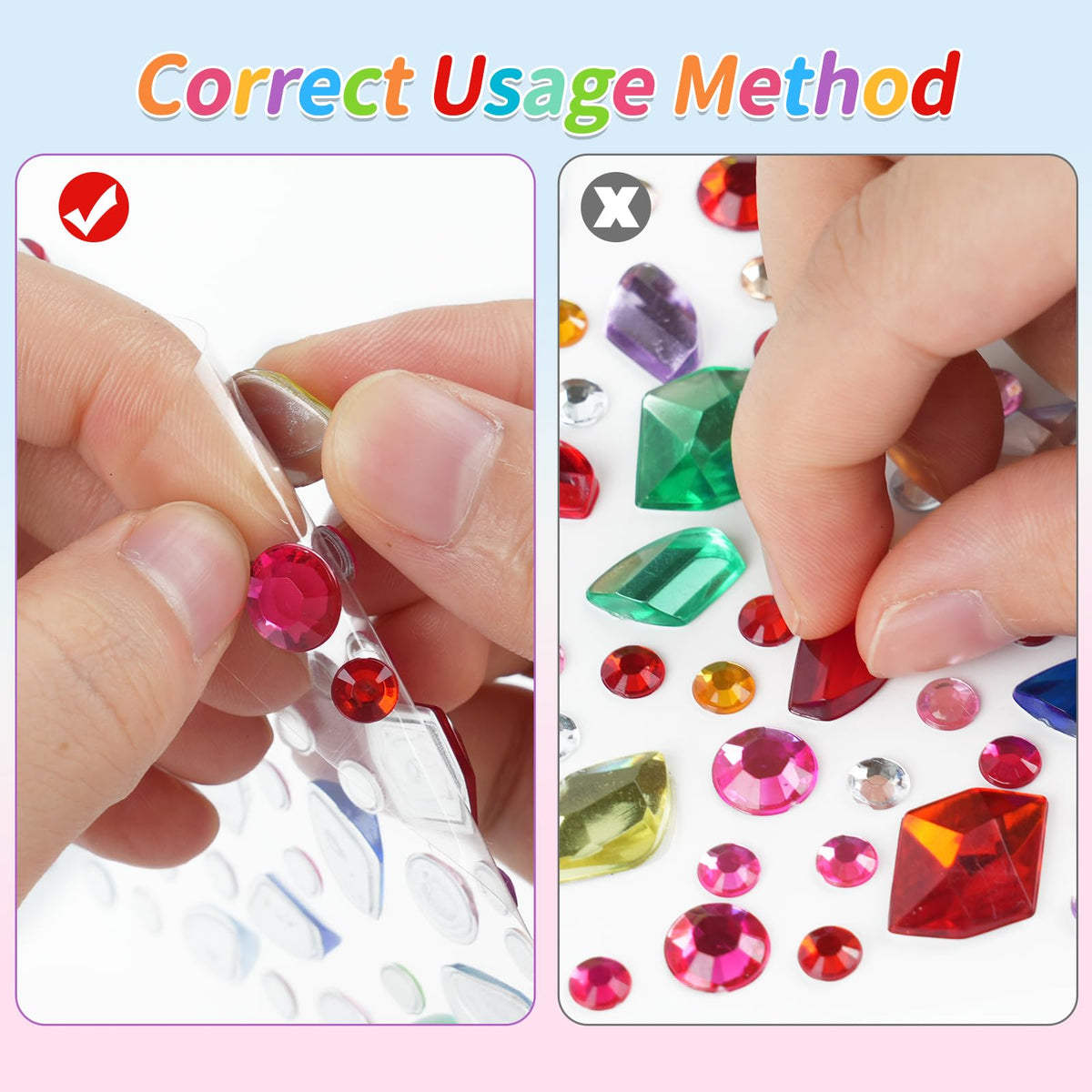 JIUZHU 7500+PCS Jewel Stickers for Crafts, Self Adhesive Gem Stickers Kit, Acrylic Rhinestone Stickers Assorted Shapes for Scrapbooking, Card Making, DIY Projects, Party Decorations