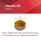 PROTOCOL FOR LIFE BALANCE Vitamin D3 5,000 IU, Bone Health*, 120 Softgels