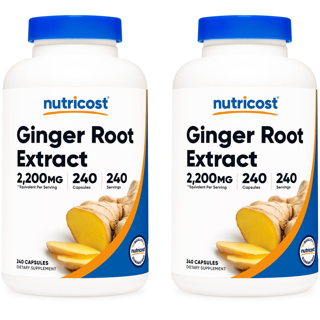 Nutricost Ginger Root Extract 550mg, 240 Capsules (2 Bottles)