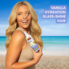 Palmer's Tahitian Vanilla Leave-In Conditioner with Cocoa Butter (8.5 Oz) | Indulgent, Hydrating Hair Detangler Spray, Acacia Honey & Vitamin E, Heat Protectant, Frizz Control & Long-Lasting Moisture