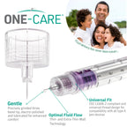 ONE-CARE Pen Tips, 32G x 4mm, Ultra-Fine, Twist-On Design, 100 Count