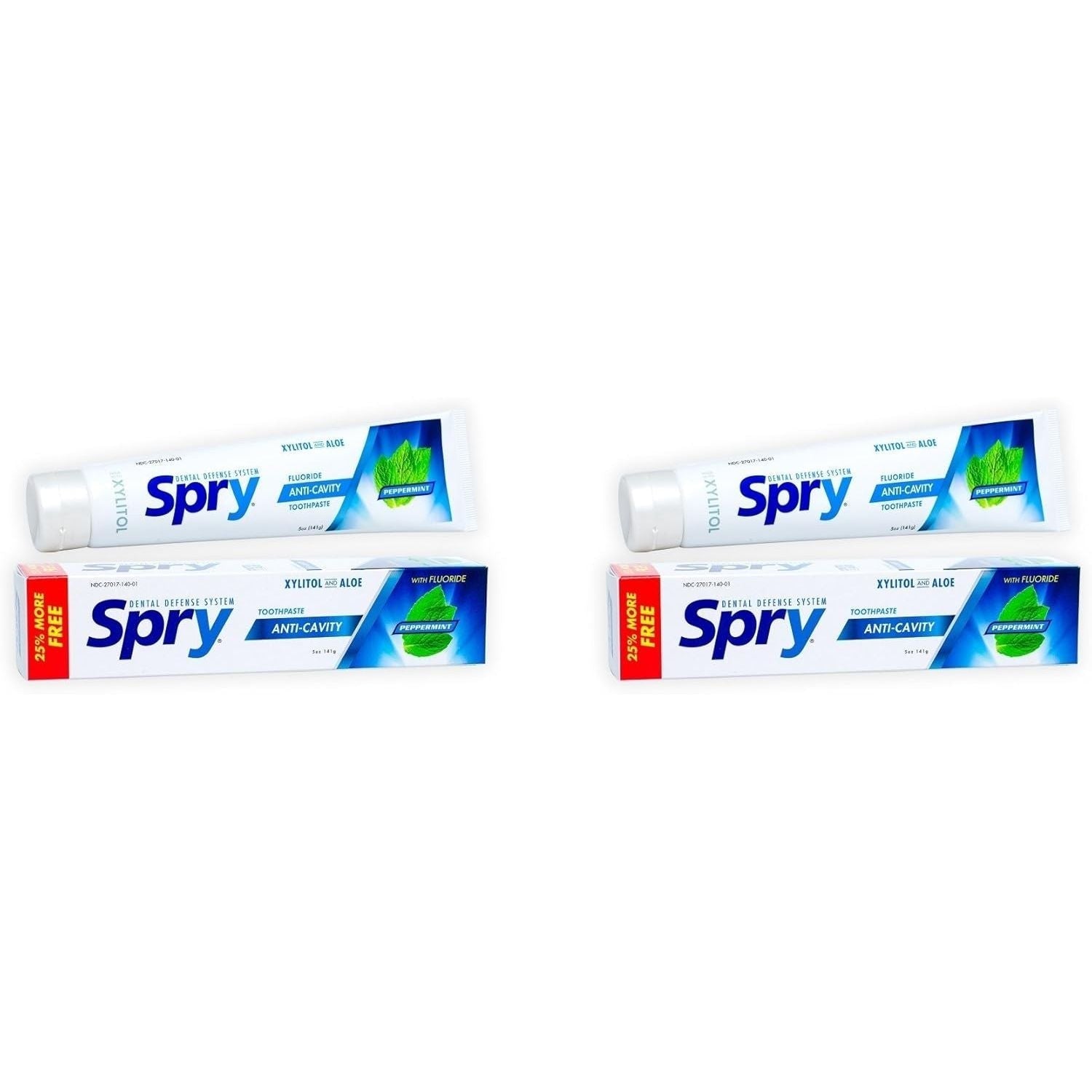Buy now Spry Natural Xylitol Toothpaste 5oz for Adults and Kids with Fluoride, Gentle for Sensitive Teeth Whitening and Remineralizing, Breath Freshening, Mouth Moisturizing, Spearmint (Pack of 1) 5 Ounce (Pack of 2) Peppermint (With Fluoride) at indiglob india