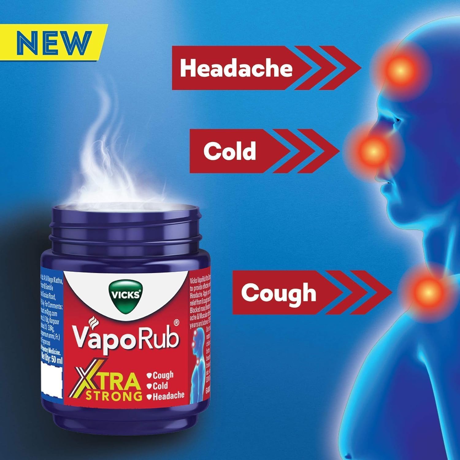 Buy now Vicks VapoRub, 50 ml/1.7 oz at indiglob india