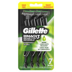 Buy now Gillette Mach3 Sensitive Razors for Men, Menâ€™s Disposable Razors, Pivoting Head for Close and Comfortable Shave, 7 Count at indiglob india