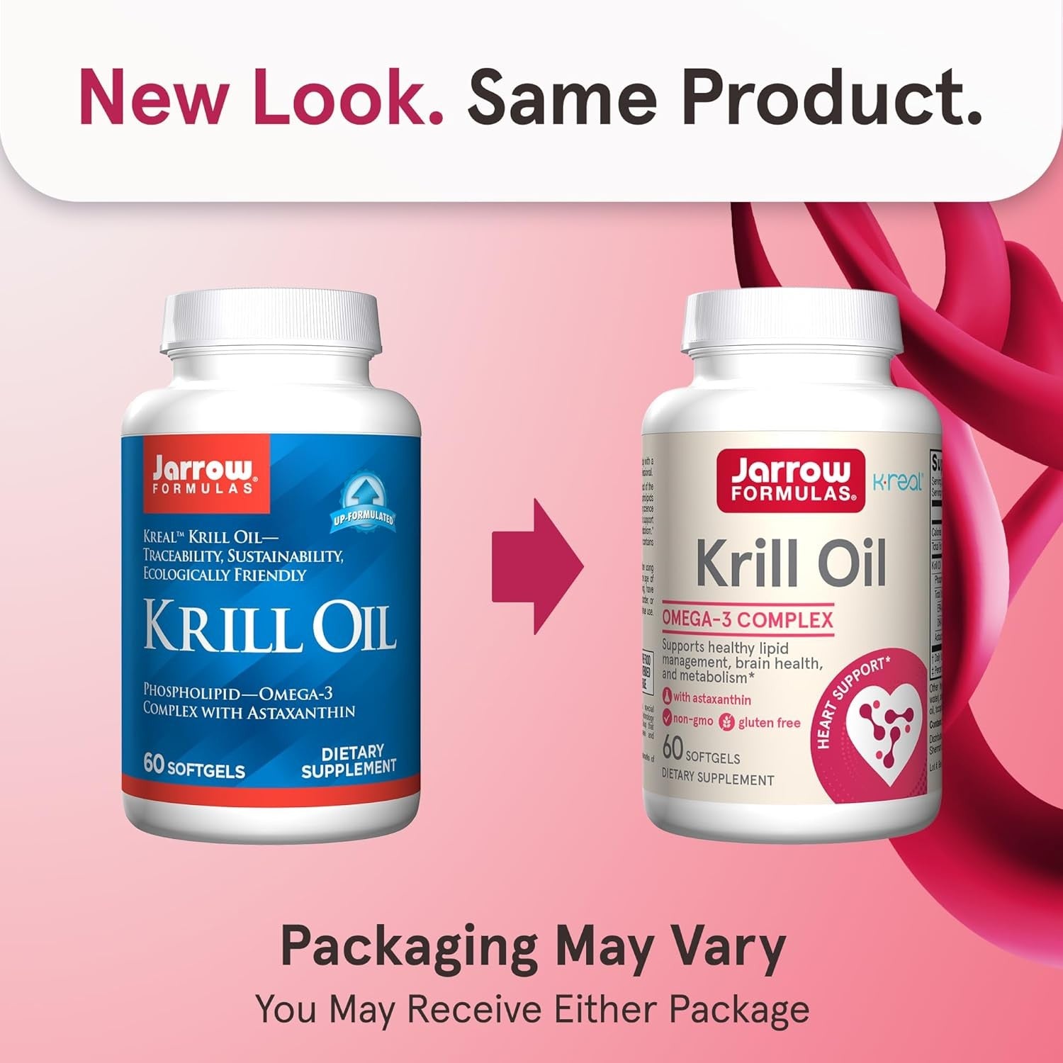 Buy now Jarrow Formulas Krill Oil - Phospholipid Omega-3 Complex with Astaxanthin - 60 Softgels - 30 Servings - Supports Lipid Management, Metabolism, Brain & Heart Health - EPA & DHA - Gluten Free - Non-GMO at indiglob india