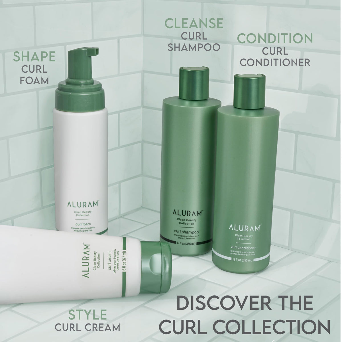 ALURAM Curl Foam, Define, Enhance & Nourish Curls, 7 Fl Oz