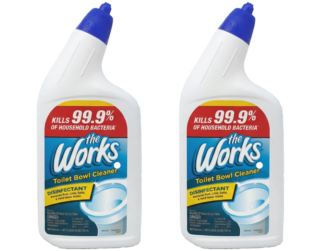 The Works Toilet Bowl Cleaner (2) bottles 24oz each