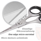 Buy now 3 Swords Germany â€“ professional BEARD MUSTACHE HAIR SCISSORS, stainless steel, straight blade, sharp, with black case at indiglob india