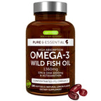 Igennus Ultra Pure Omega 3 rTG Wild Fish Oil 1360mg, 180 Softgels | IFOS-certified EPA DHA 1000mg,ultra-pure high-absorption omega-3 with astaxanthin, non-GMO, 90 servings