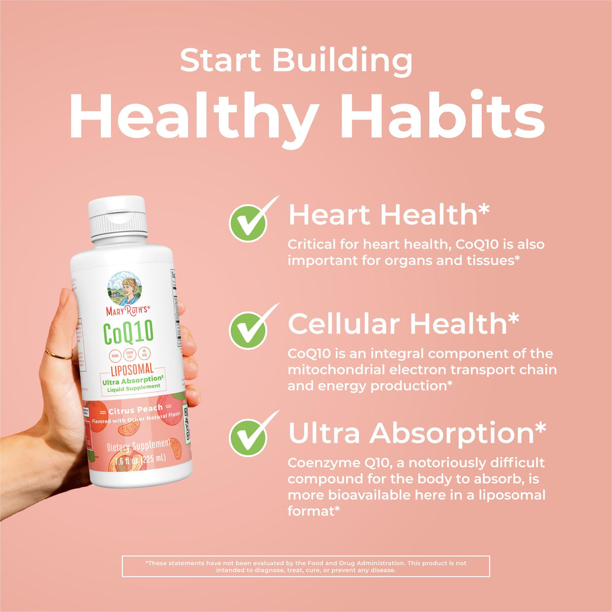 MARYRUTH'S CoQ10 Liquid Liposomal, 45 Servings, Immune Support Supplement