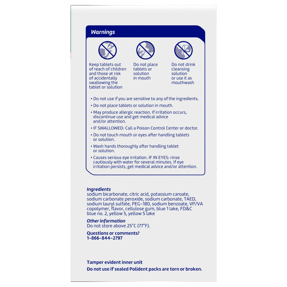 Polident 3 Minute Antibacterial Retainer Cleaner Tablets, 90 Count (2 Pack)