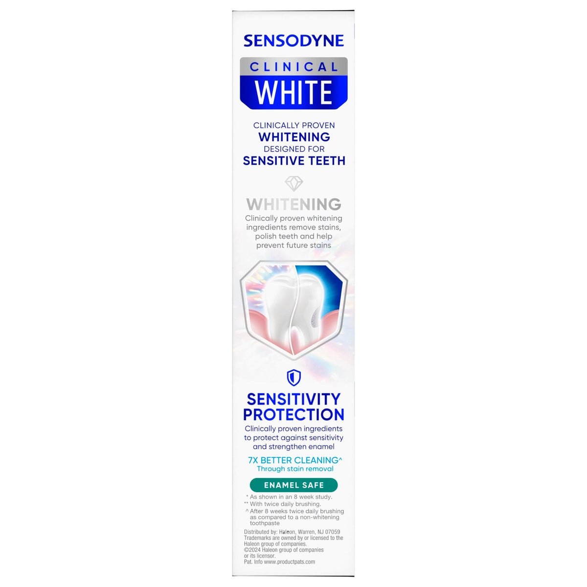 Sensodyne Clinical White Intensive Clean Toothpaste, 3.4 oz (3 Pack)
