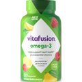 Vitafusion Omega 3 Gummies | 120 Adult Gummy Vitamins | Blend of EPA, DHA & ALA | for Women & Men | Raspberry Lemonade Flavor | Gluten-Free Supplement
