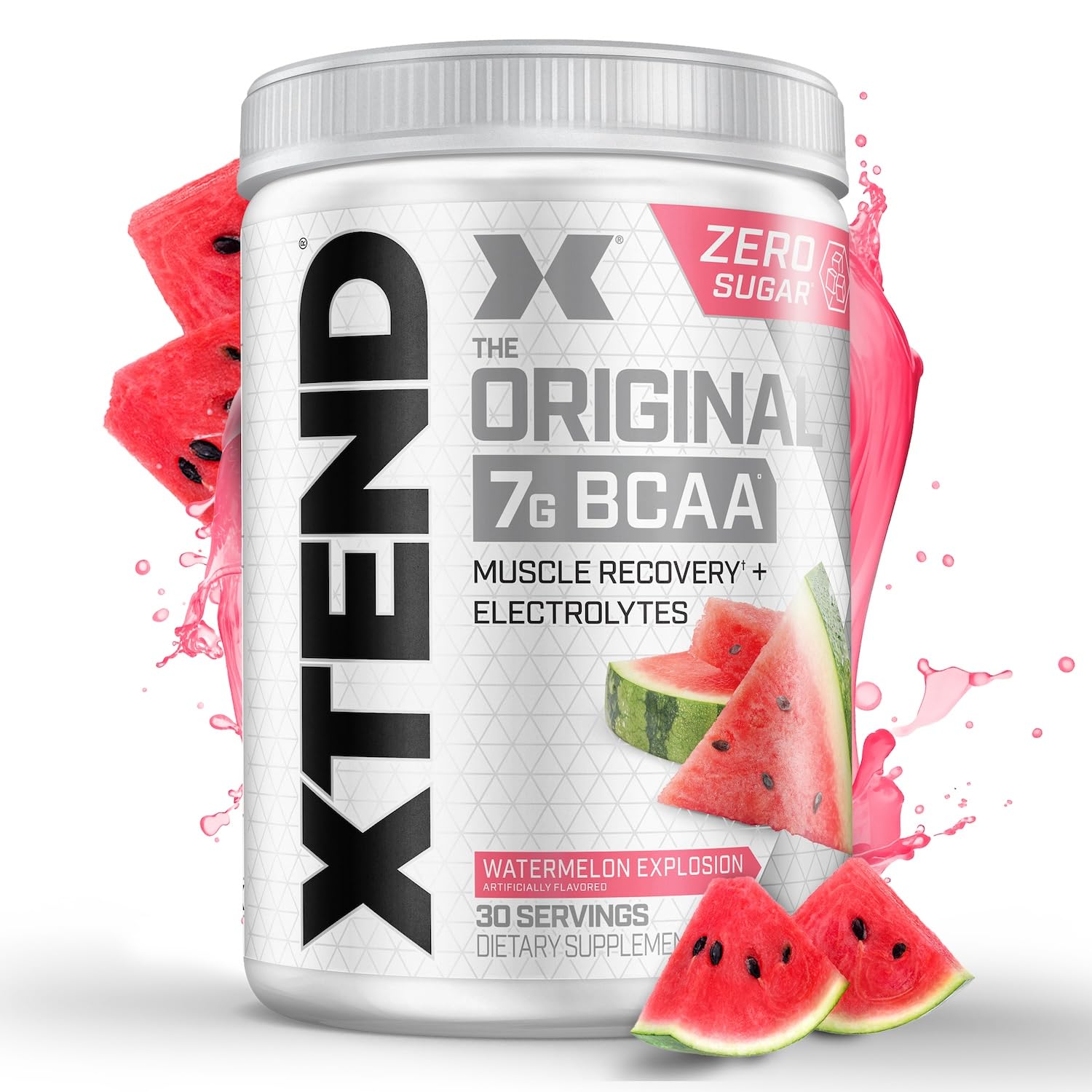 Buy now Xtend Original BCAA Powder 7g BCAA and 2.5g L-Glutamine, Sugar Free Post Workout Muscle Recovery Drink with Amino Acids for Men & Women, 30 Servings Watermelon Explosion 13.2 Ounce (Pack of 1) at indiglob india