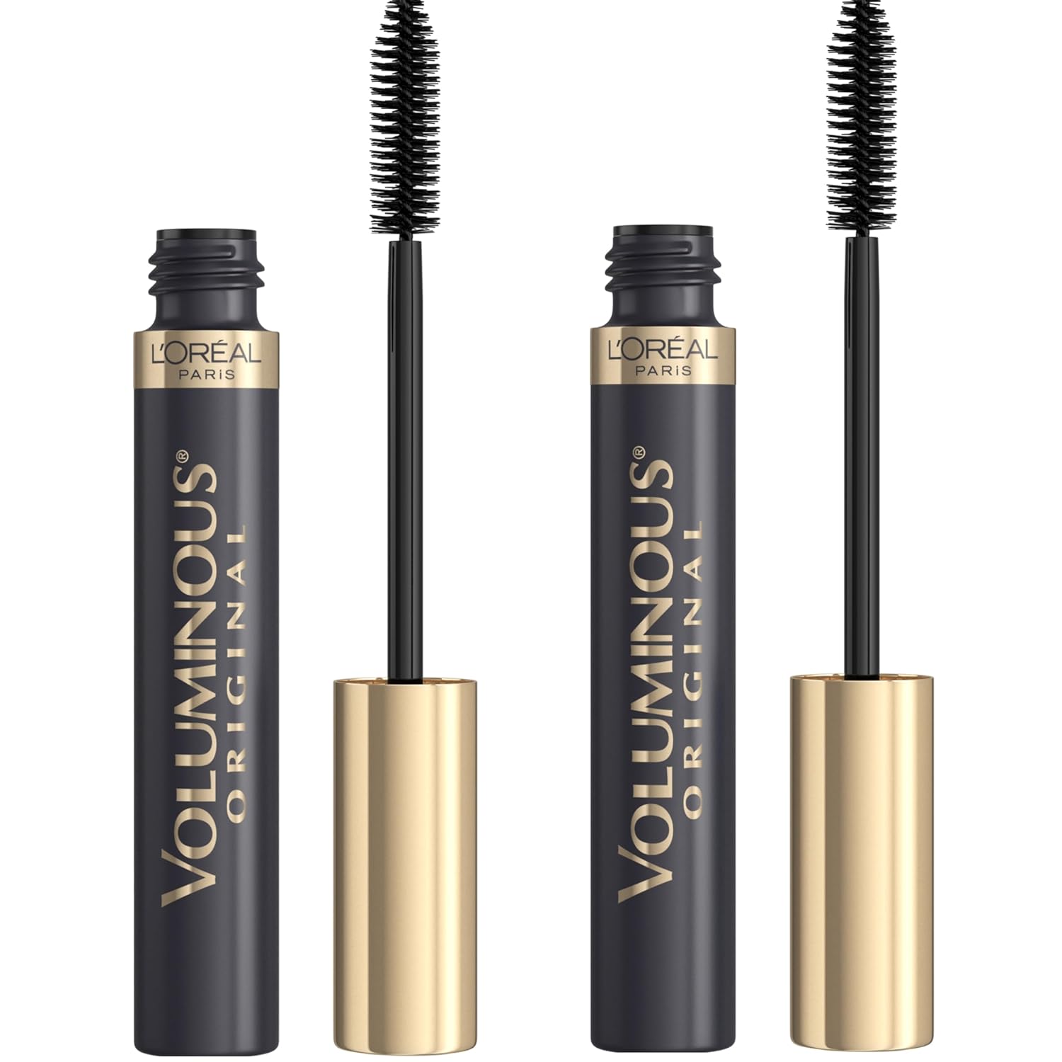 Buy now L'OrÃ©al Paris Voluminous Original Mascara, Black, 0.28 fl. oz. Black Brown 0.28 Fl Oz (Pack of 2) at indiglob india