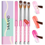 Buy now SAVILAND 3pcs Acrylic Nail Brush Set: Size 6,8,12 Professional Nail Brushes for Acrylic Application Acrylic Powder Nail Art Extension & 3D Carving Manicure Tools for Beginners Home DIY 3PCS Acrylic Nail Brush Set at indiglob india
