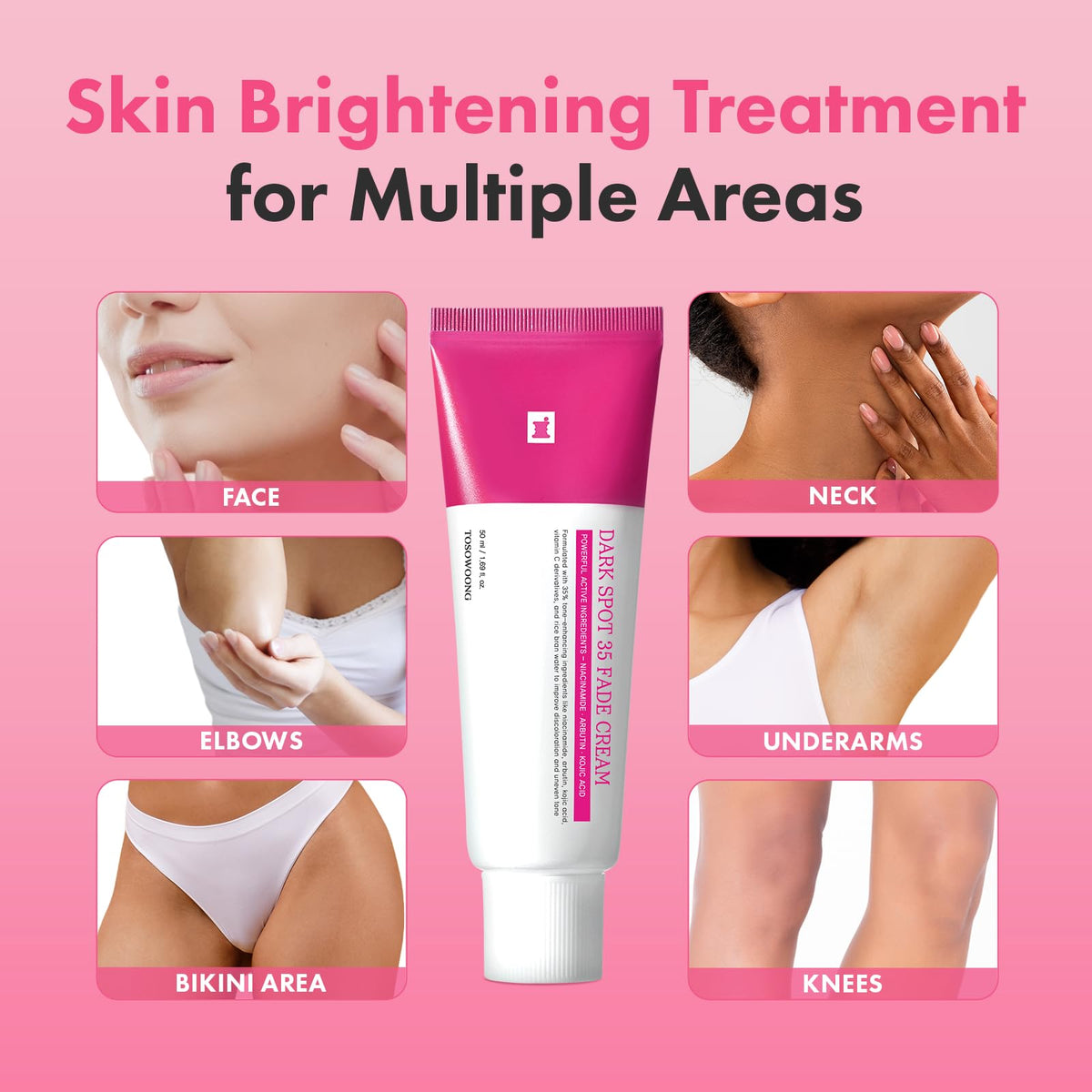 TOSOWOONG Dark Spot 35 Fade Cream for Dark Spots & Uneven Tone, Freckles
