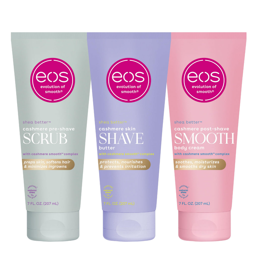 eos Cashmere Skin Collection Shave Butter - Vanilla Cashmere, Non-Foaming Moisturizing Shave Cream to Prevent Razor Burn, 7 fl oz