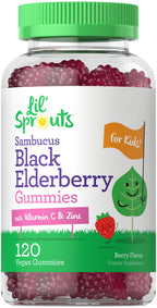 Carlyle Elderberry Gummies for Kids | 120 Count | Zinc and Vitamin C