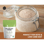 Kate Naturals Psyllium Husk Powder for Fiber and Baking Bread, 8oz | Organic, Gluten Free, Fine Ground, For Digestion, Mixes Easily with Juice & Smoothies