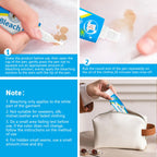 2PCS Bleach Pen，Bleach gel for Clothing, Portable bleach pen，More effective stain removal，Accessories,Instantly Remove New Stains