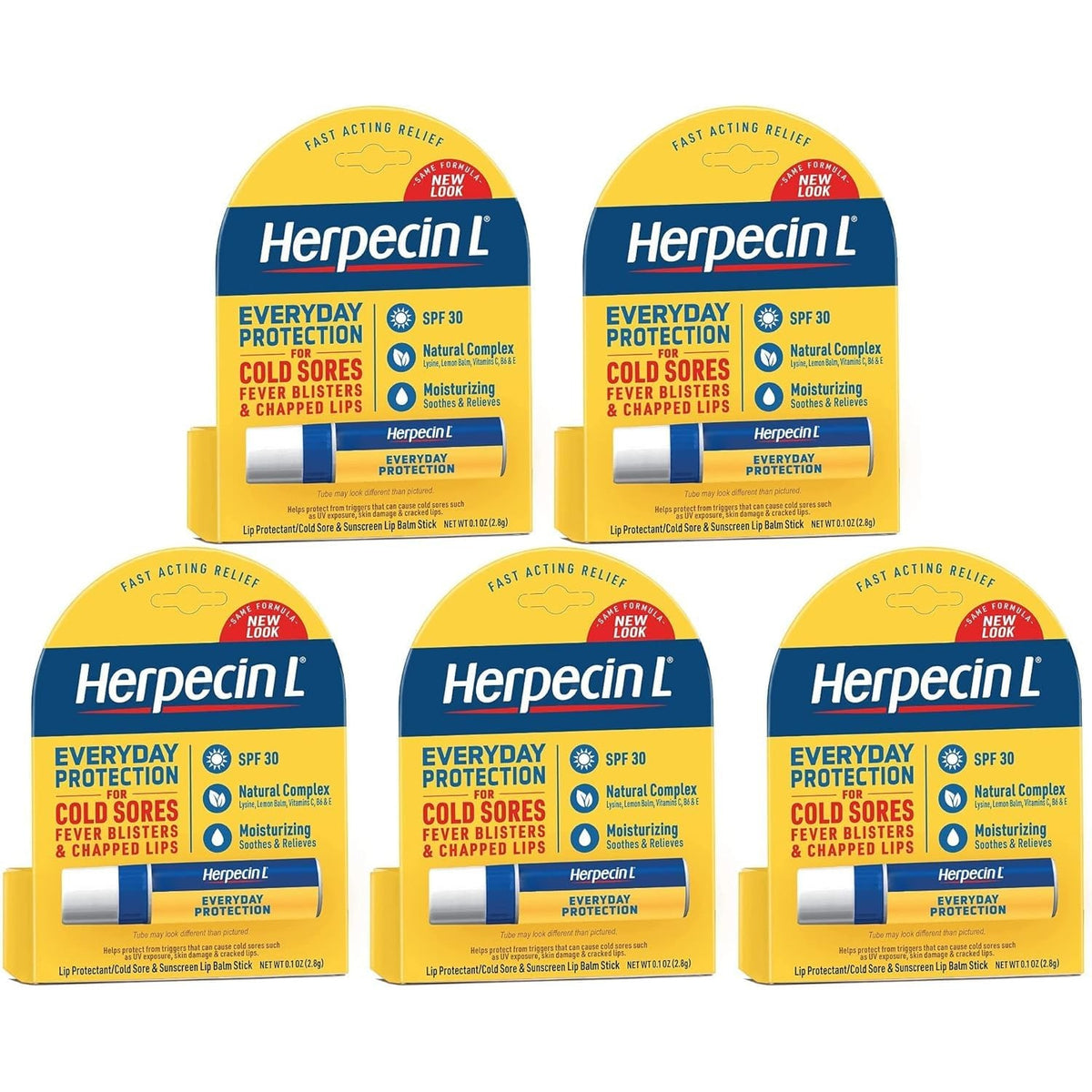 Herpecin L SPF 30 Lip Protectant 0.1 OZ (5 Pack)