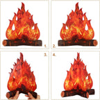 Buy now Boao 2 Set Fake Fire Fake Flame Camping Decoration 3D Cardboard Campfire Centerpiece Artificial Flames Campfire Party Decoration for Camp Bachelorette Christmas Party(12 x 10 Inch,Red Orange) at indiglob india