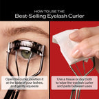 Shiseido Eyelash Curler - Crimps & Curls Lashes for Perfect, Eye-Framing Fringe - Gentle & Safe - Includes Replacement Pad
