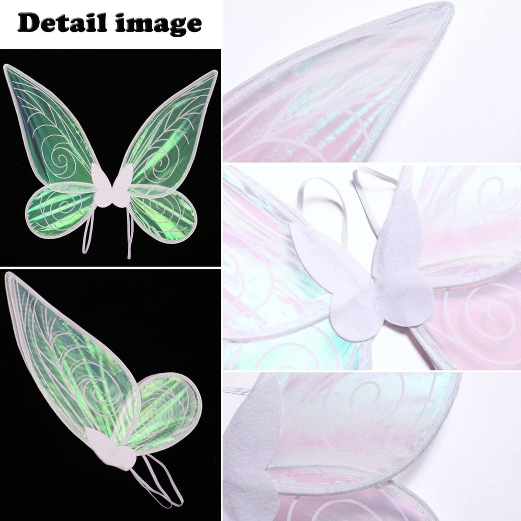 Buy now Adult Fairy Wings, Shiny Transparent Princess Wings, Angel Wings Sutable for Halloween Costume Dress Up White at indiglob india